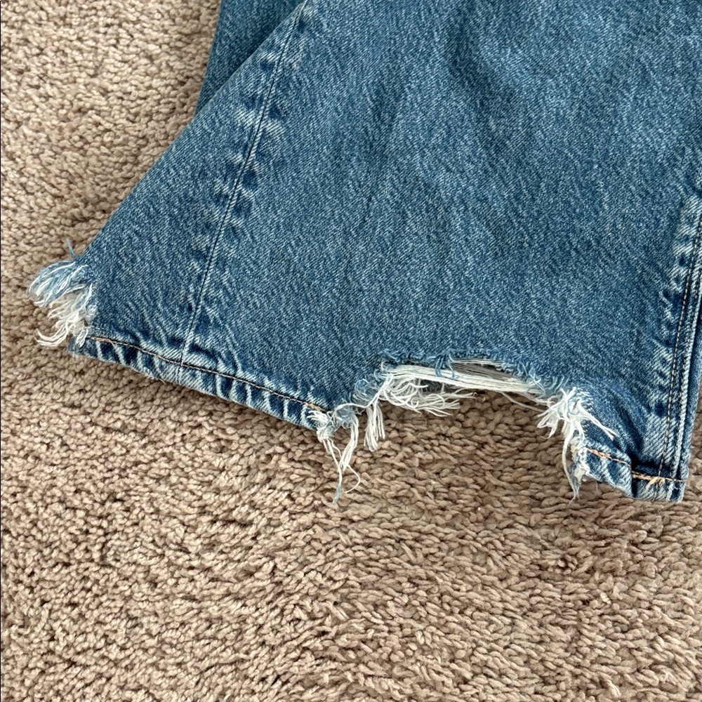American Eagle Outfitters Light Blue Denim wide legs Jeans - Picture 2 of 5